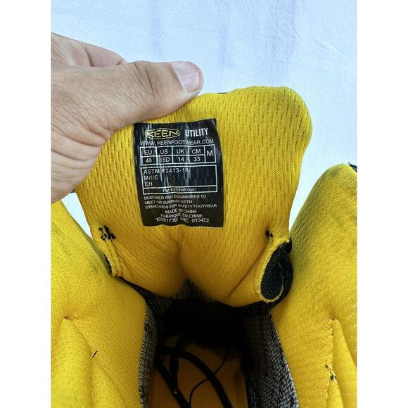 NEW MENS KEEN WORK 6' BOOTS F2413-18 UTILITY STEEL TOE WATERPROOF SIZE 15D - Picture 7 of 8